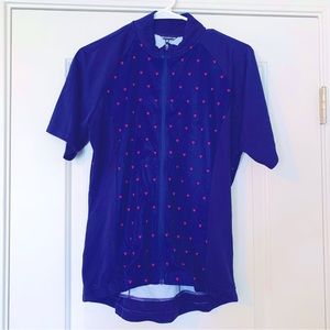 Giro women’s road Cycling Jersey shirt Xl purple pink dot venture sport